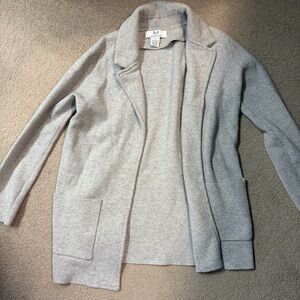 Gray Open Front Cardigan - magaschoni xs